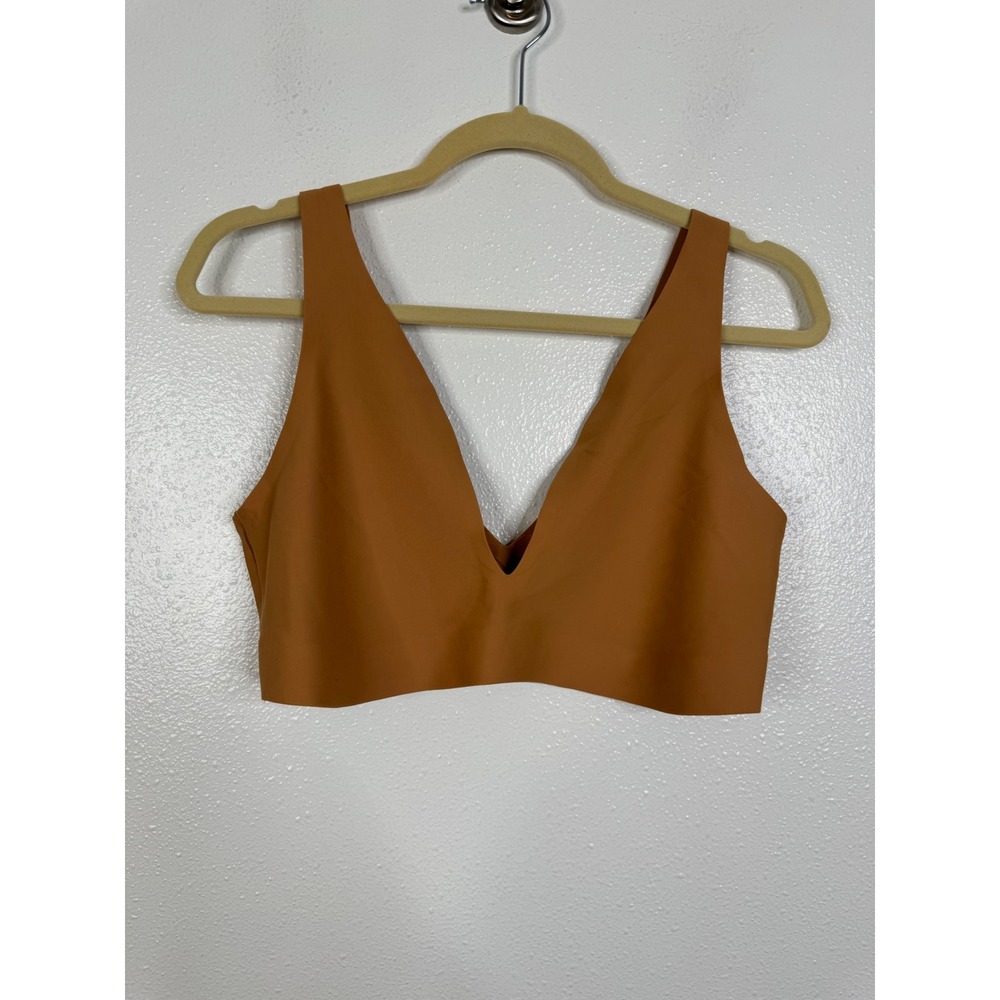 Parade Invisible V-Neck Bralette Cider Orange Seamless Wireless Bra XL